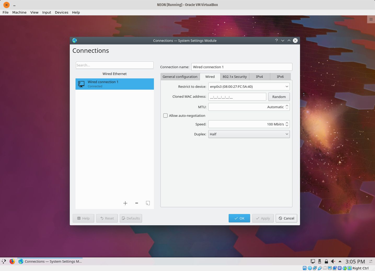 Screenshot van het KDE Connections-venster.