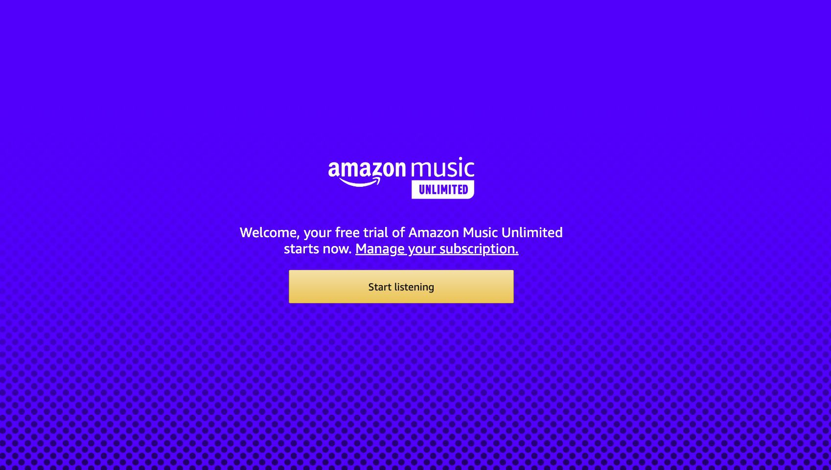 Amazon Music Unlimited-website