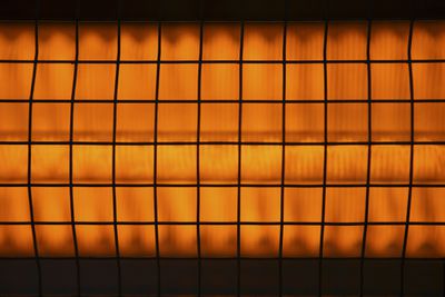 Close up van een verwarmingselement.