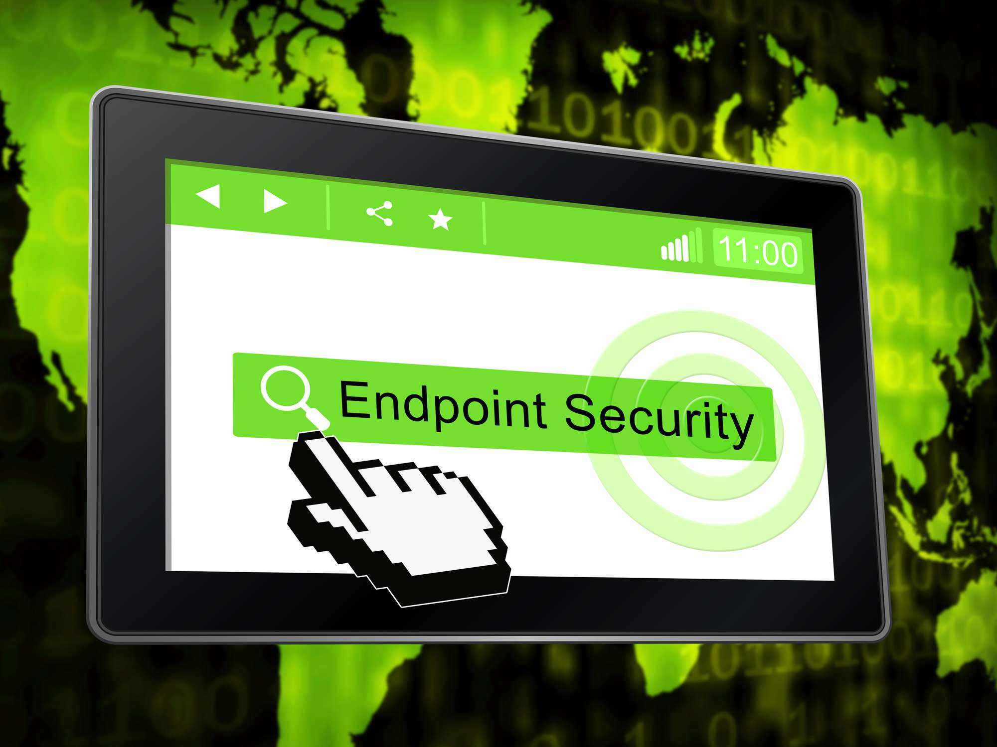 Endpoint Security Veilige systeembescherming 3d illustratie