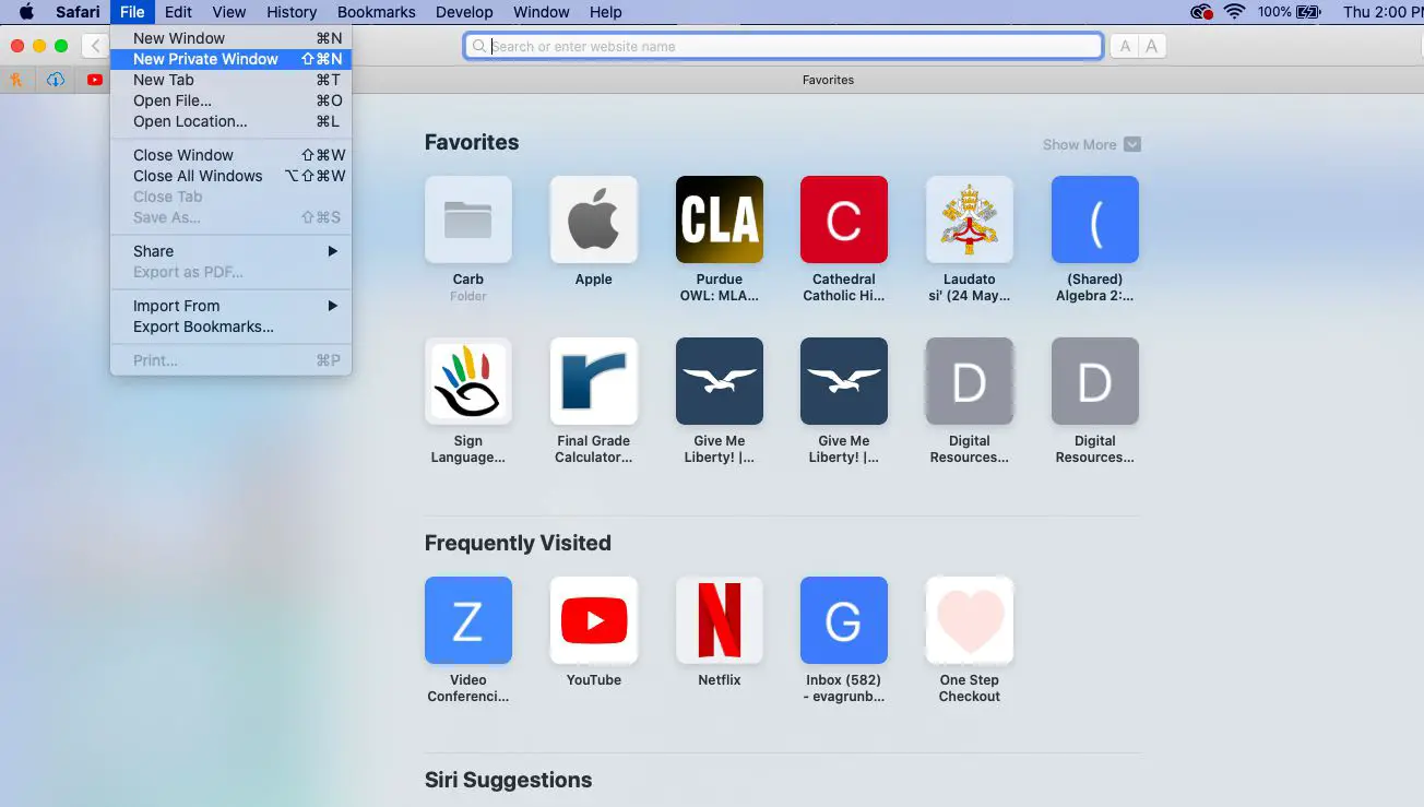 Ga naar de modus Privénavigatie in Safari op een Mac