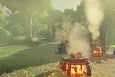Link koken in The Legend of Zelda: Breath of the Wild