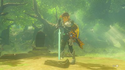 Het Master Sword van zijn voetstuk trekken in The Legend of Zelda: Breath of the Wild