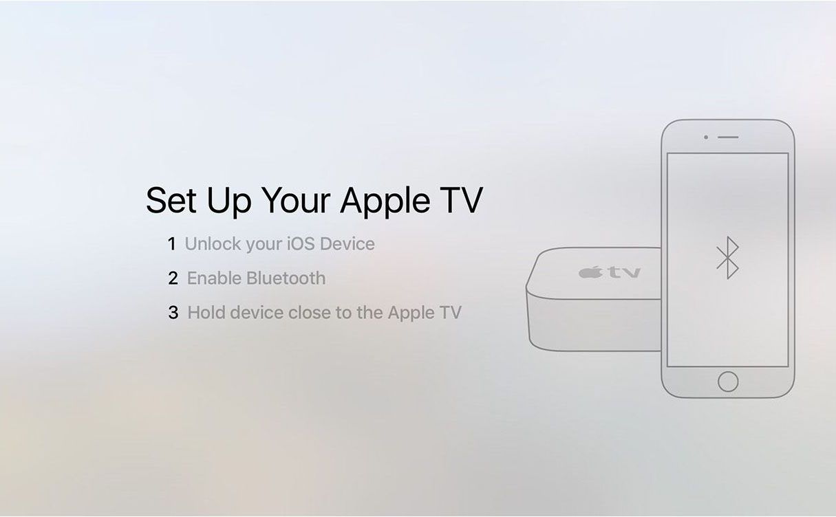 Stappen om Apple TV in te stellen.