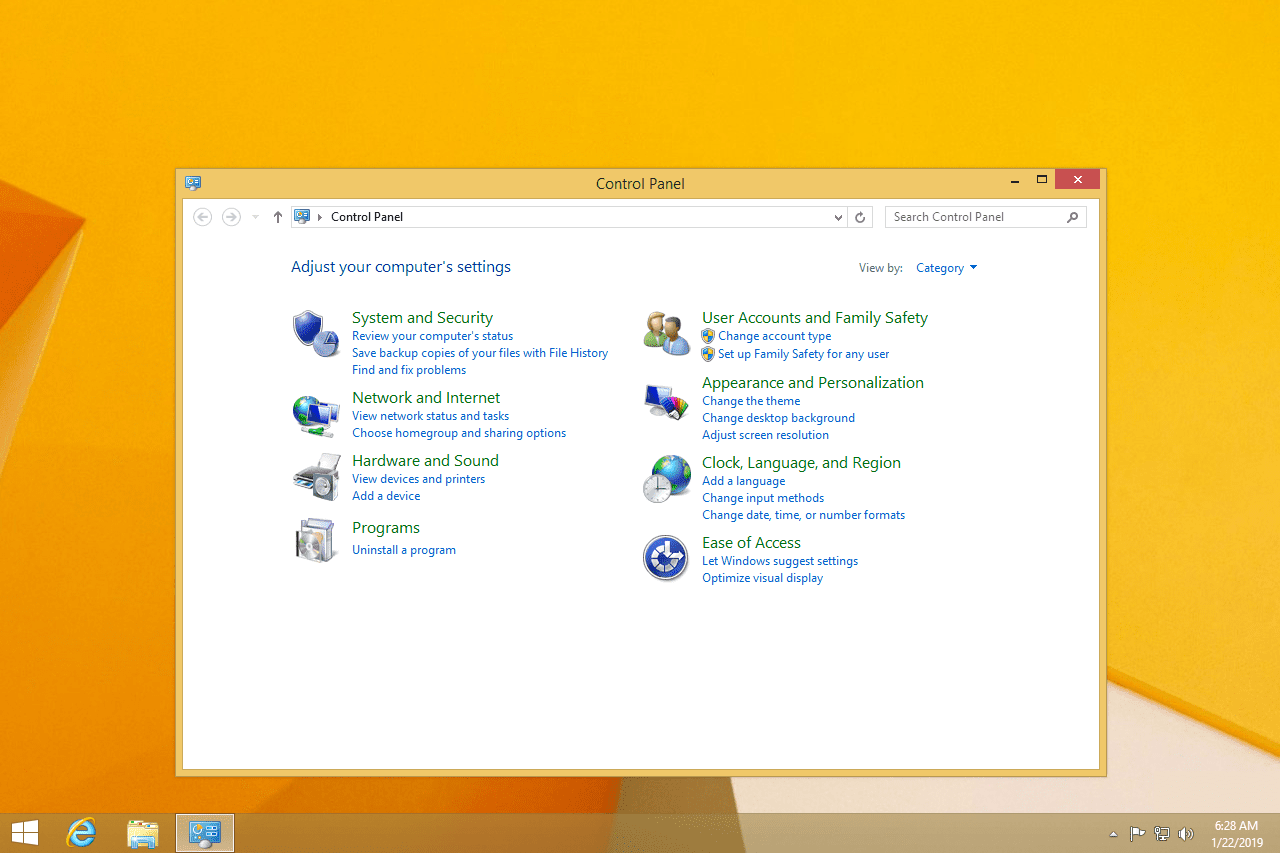 Windows 8 Configuratiescherm