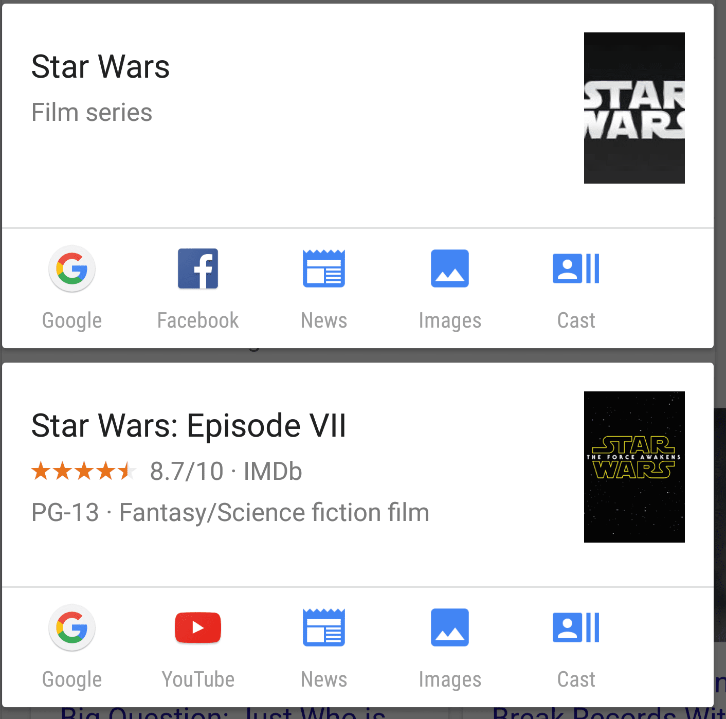 Google Now on Tap: Film