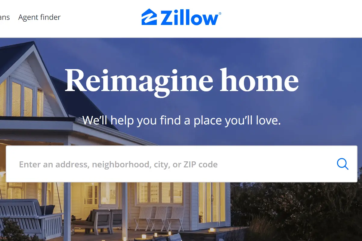 Zillow-startpagina