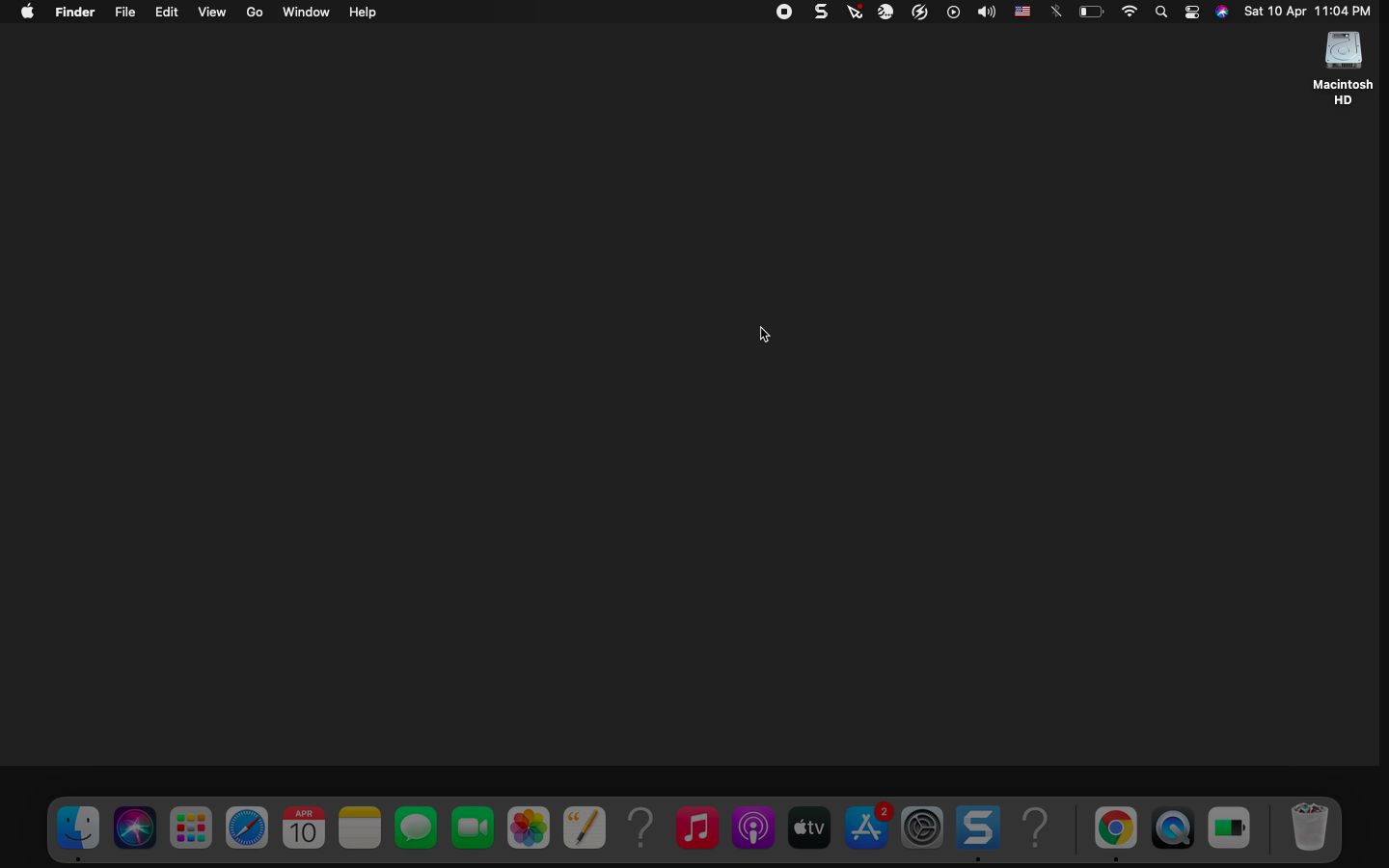 Mac Screenshot Toolbar Stop-knop