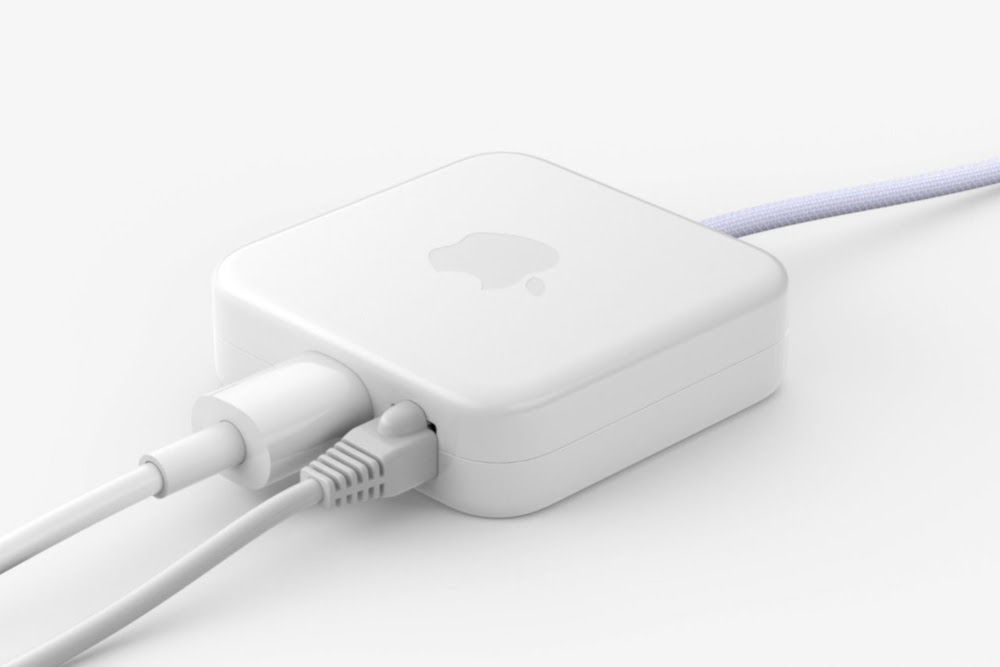 De lichtnetadapter voor de nieuwe iMac aangekondigd op 20 april.