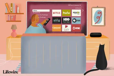 Persoon die Netflix kijkt op een niet-smart-tv