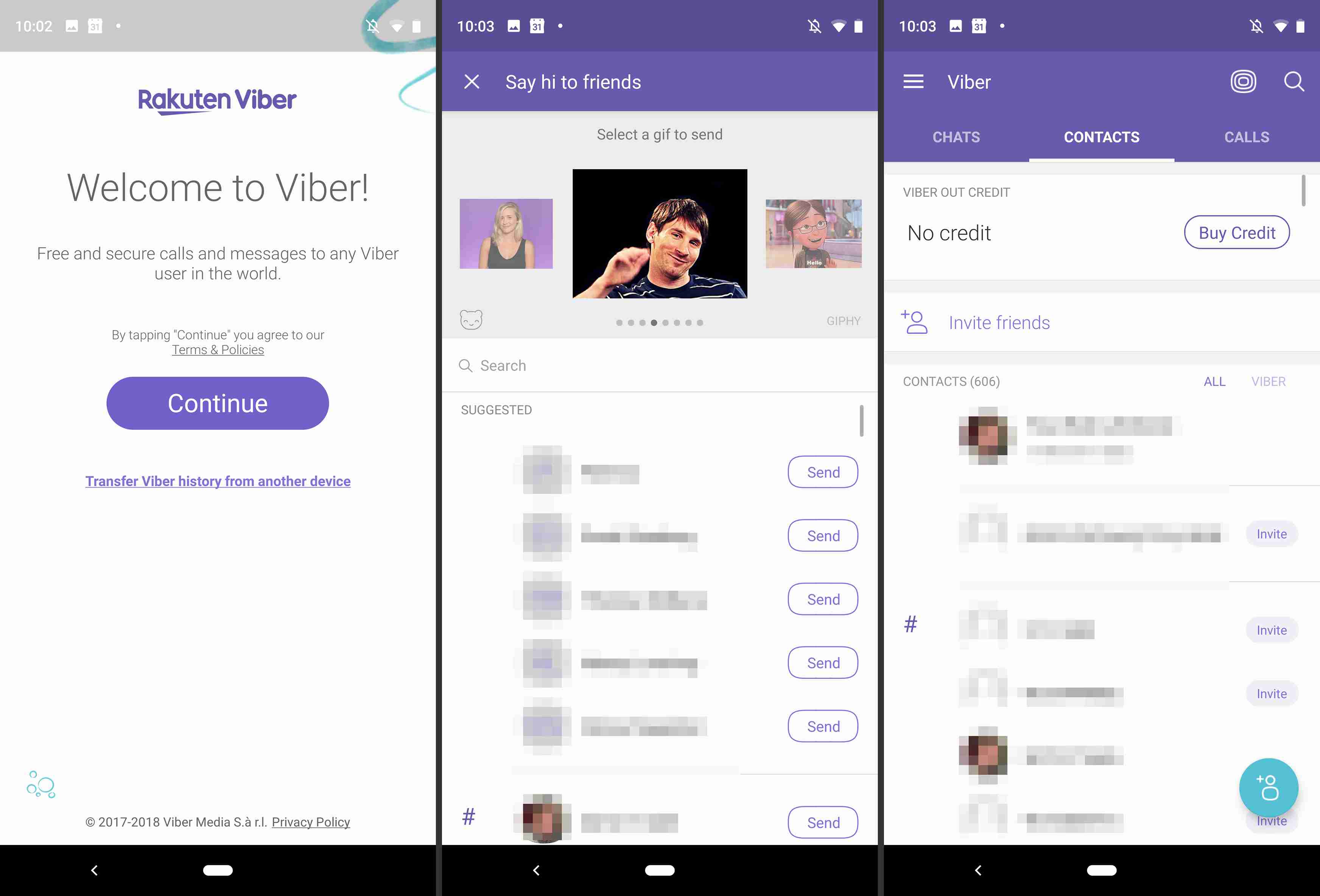 Viber op Android