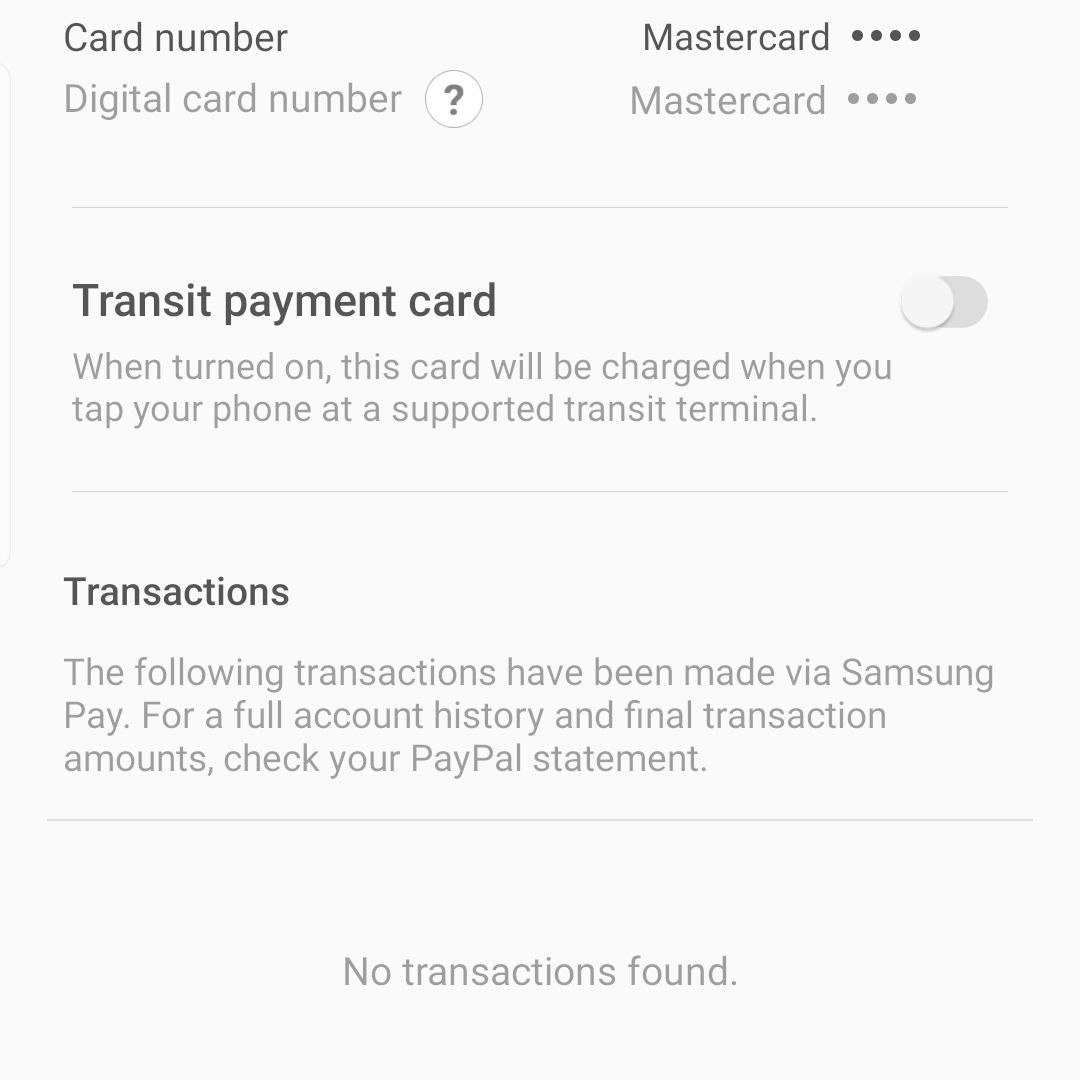 Een kaart gebruiken om te betalen in Samsung Pay