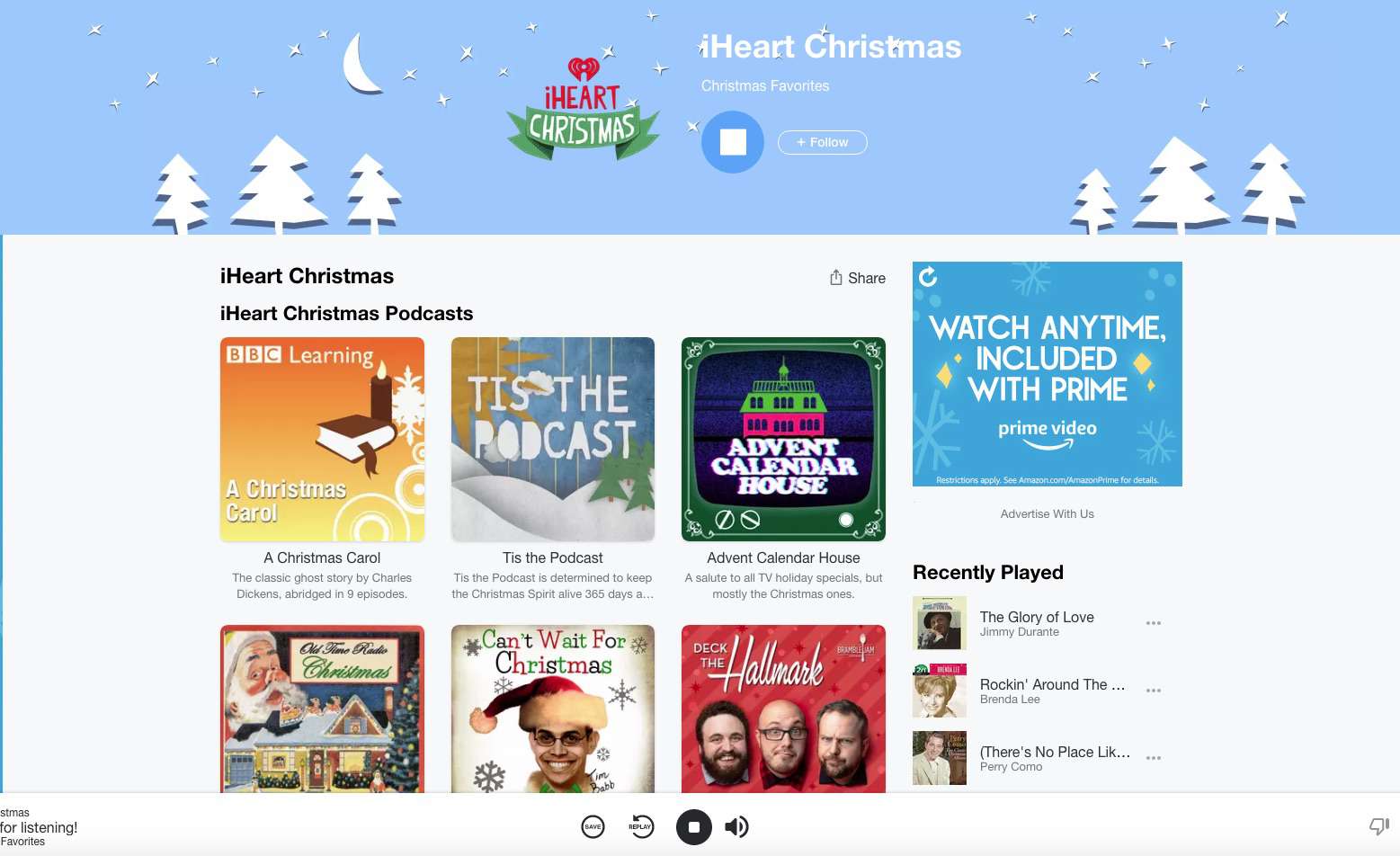 iHeart Radio's gratis streaming kerstmuziek