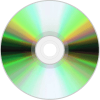 Een compact disc of optische cd-schijf die wordt gebruikt om digitale gegevens op te slaan