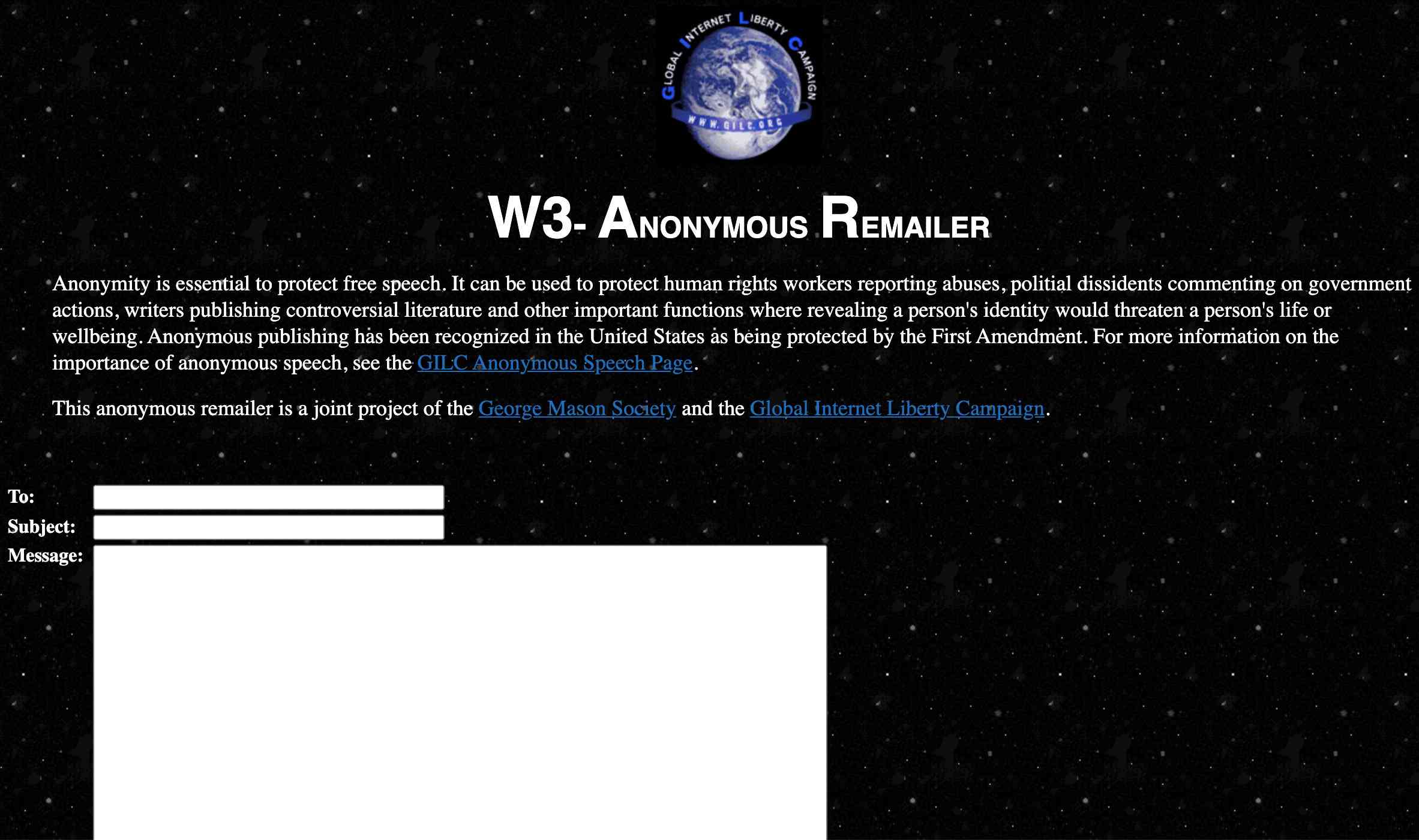 W3-Anoniem Remailer