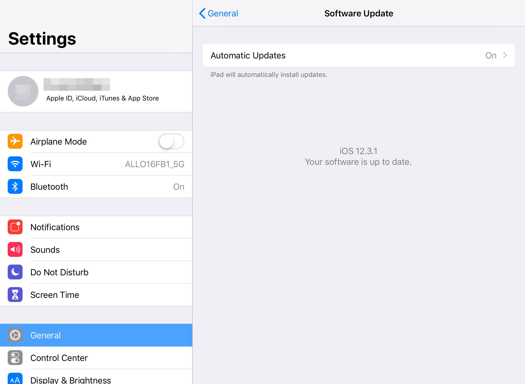 Software-updates op iPad