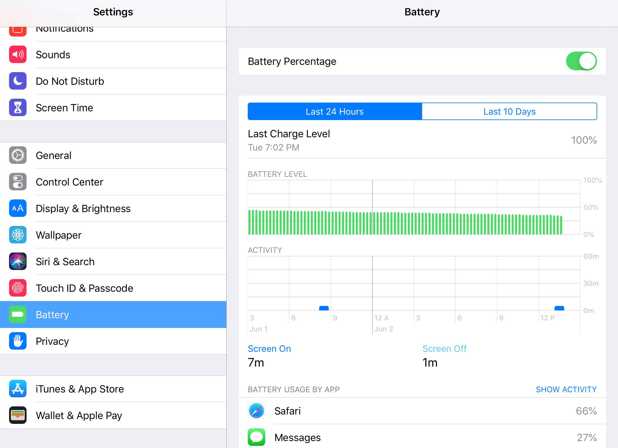 iPad-batterij