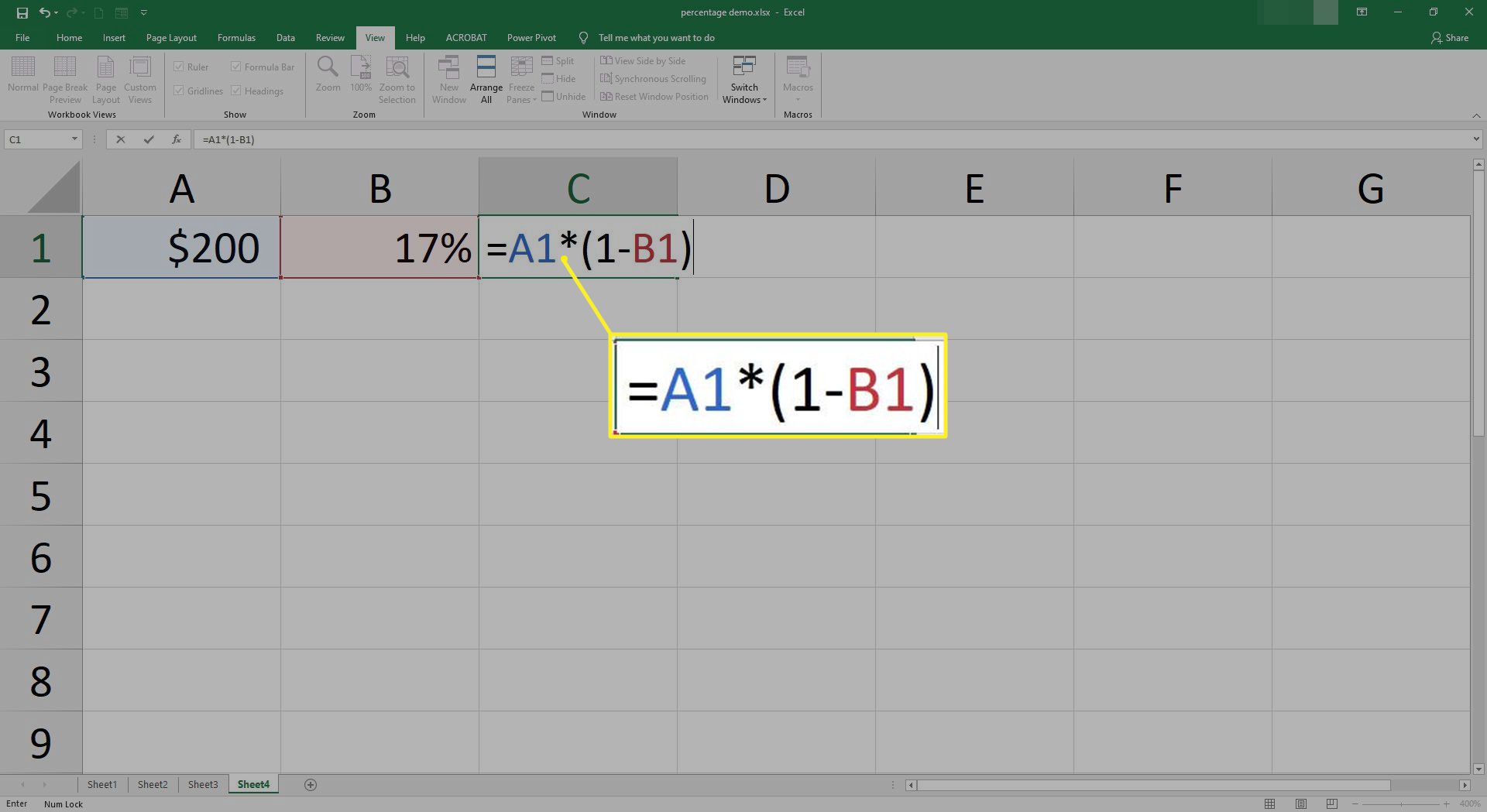 Formule in C1