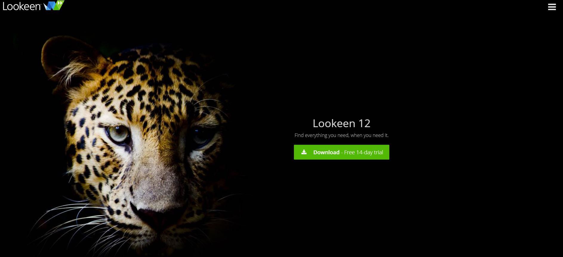 Screenshot van de Lookeen-website