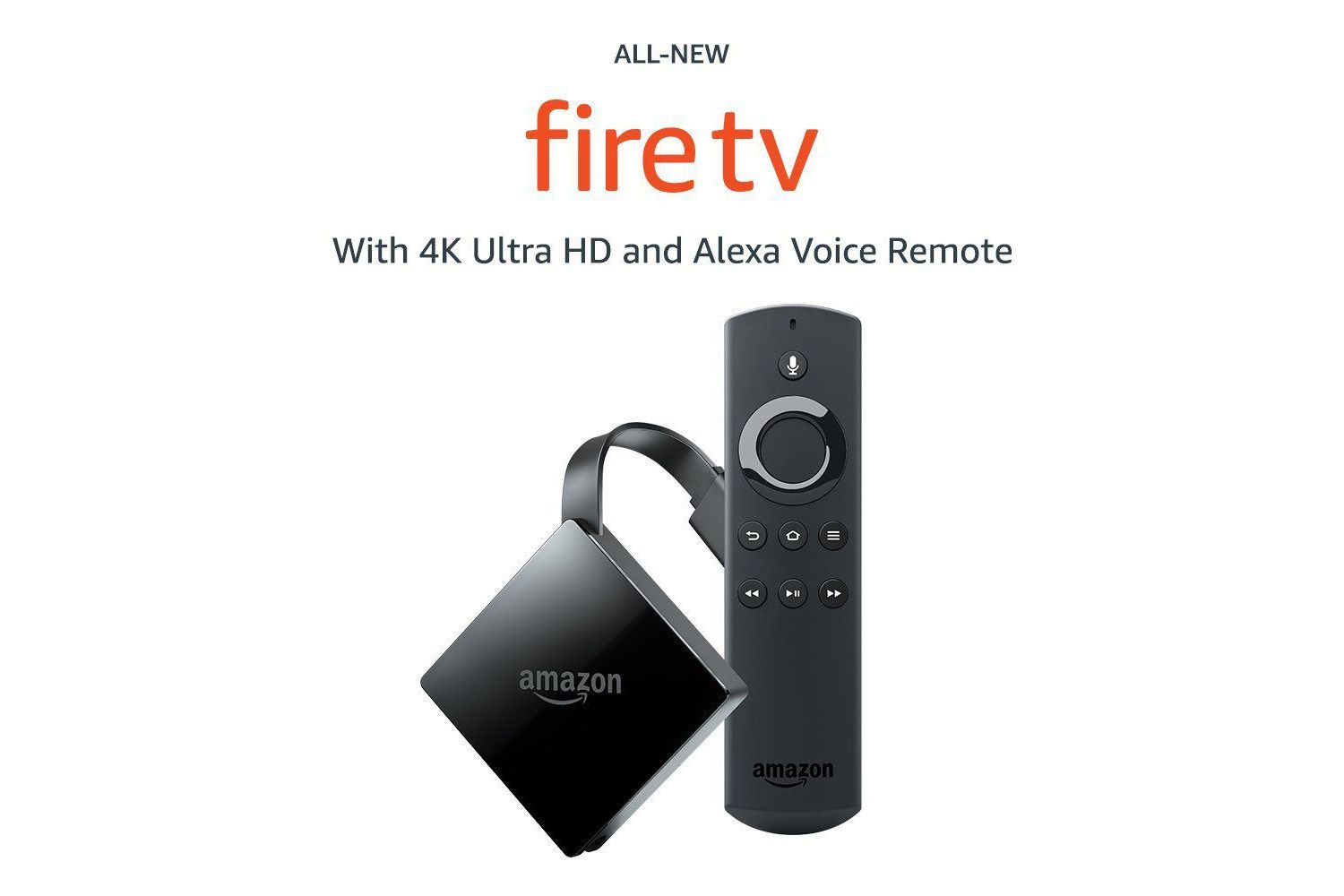 Een foto van de Amazon Fire Stick 4K en de Alexa Voice Remote.
