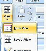 Microsoft Access 2007 Form Bekijk screenshot