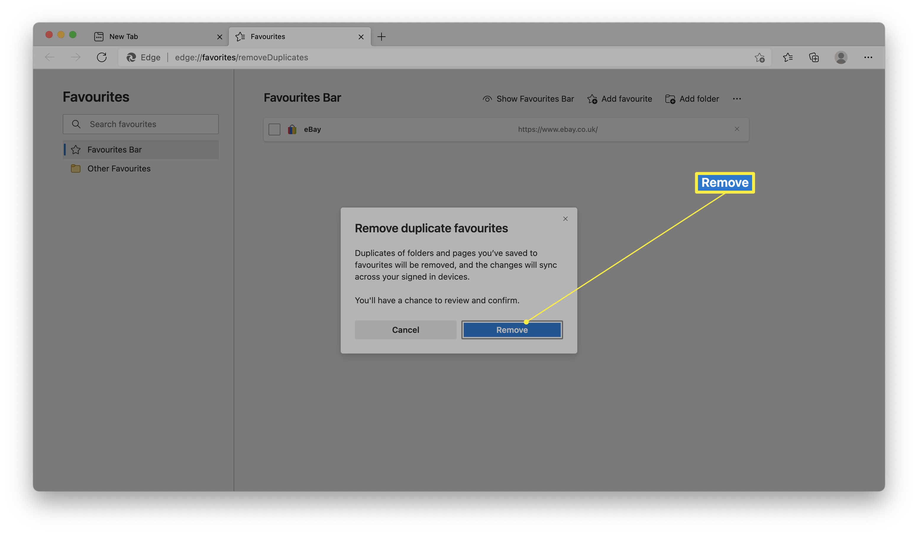 Favorieten verwijderen op microsoft edge 2022