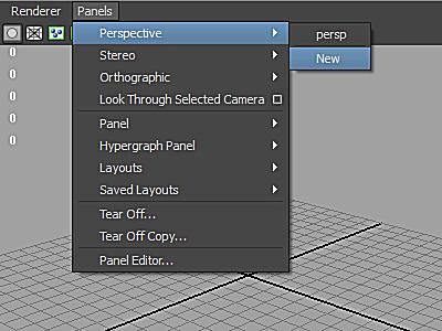 Maya's Panelen-menu