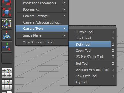 Menu Maya Camera-tools