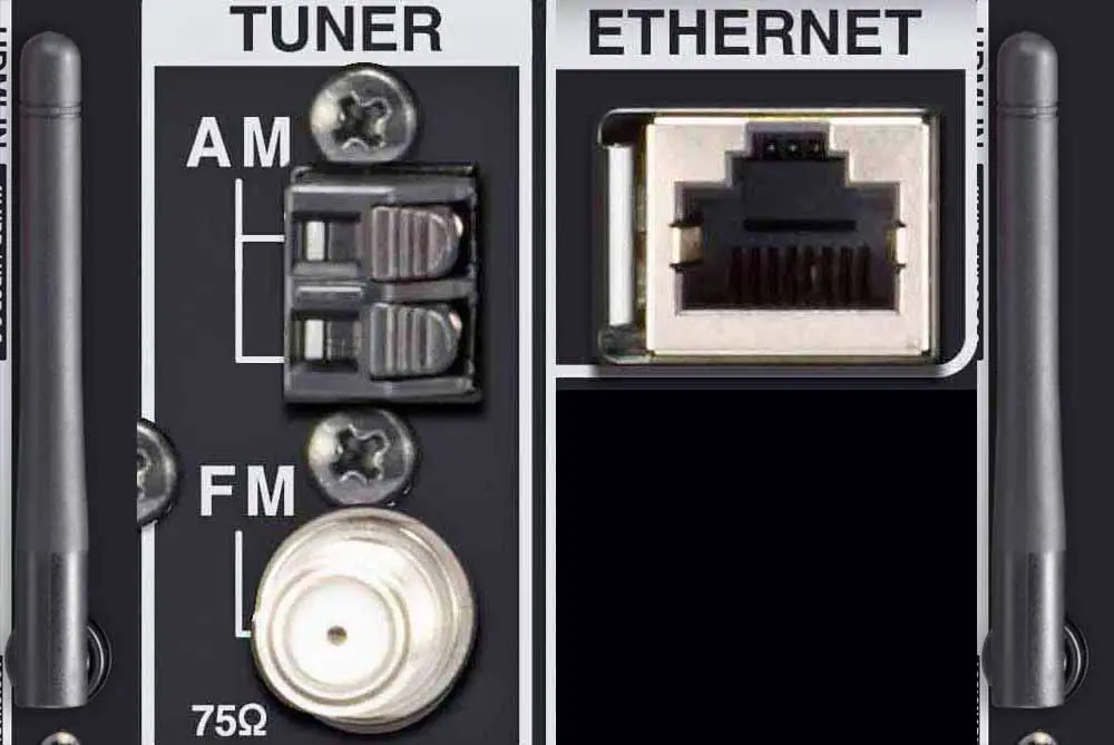 Thuisbioscoopontvanger Ethernet/antennes - WiFi, Bluetooth, AM/FM-poorten