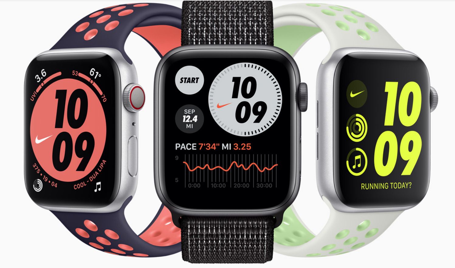 De Apple Watch Nike, onderdeel van de 6 Series-lijn