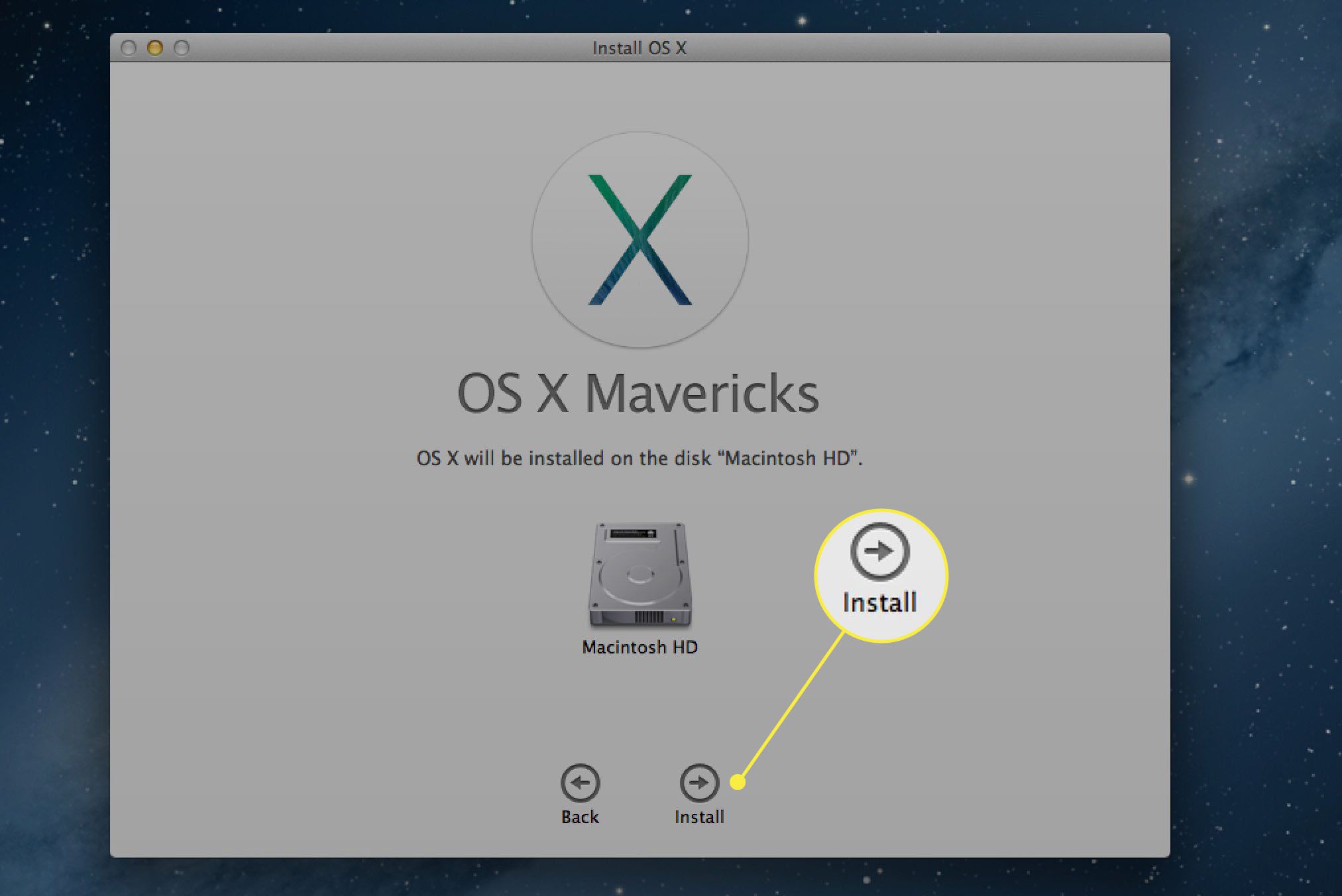 Een upgrade uitvoeren Installatie van macOS Mavericks