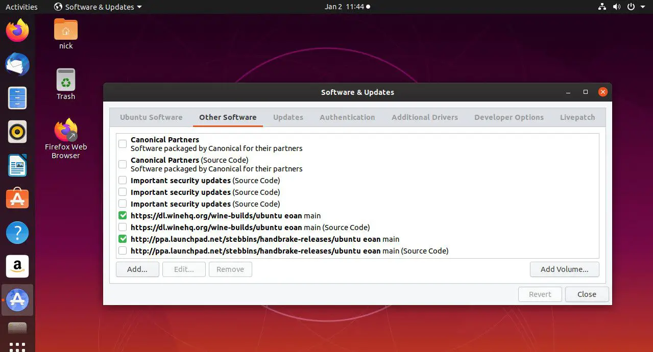 Ubuntu Andere software