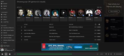 Schermafbeelding Spotify Advanced Music Search