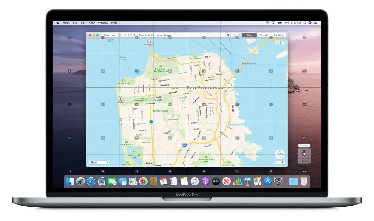 Apple Maps met toegankelijke overlay voor spraakbediening