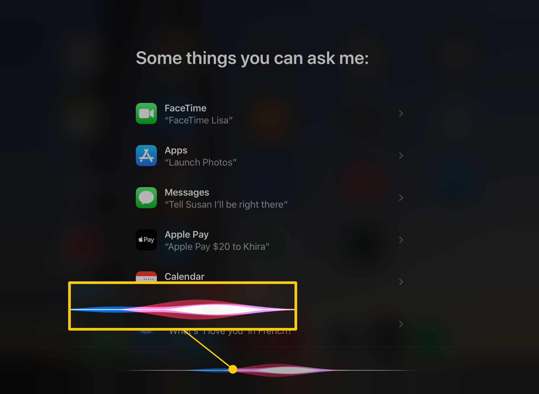 iPad Siri-luisterpatroon