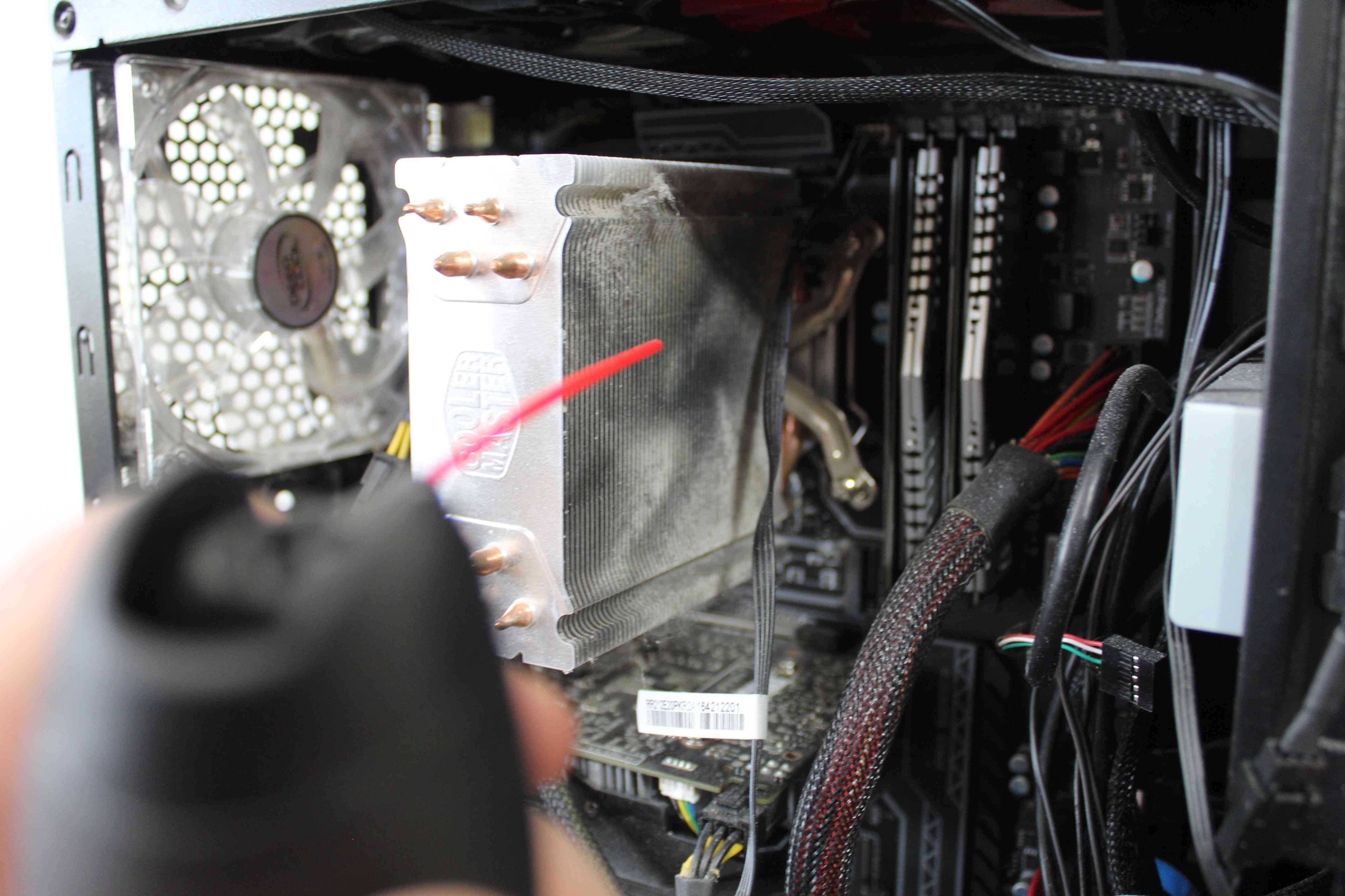 CPU-koeler schoonmaken.