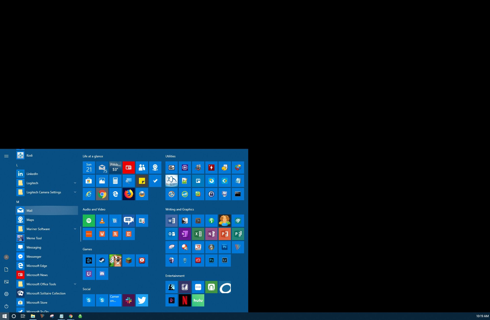 Windows 10 mail-app selecteren.