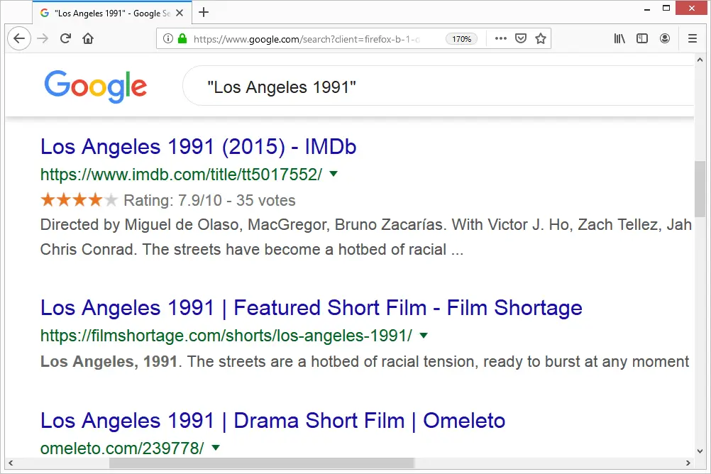 Los Angeles 1991 Google zoeken