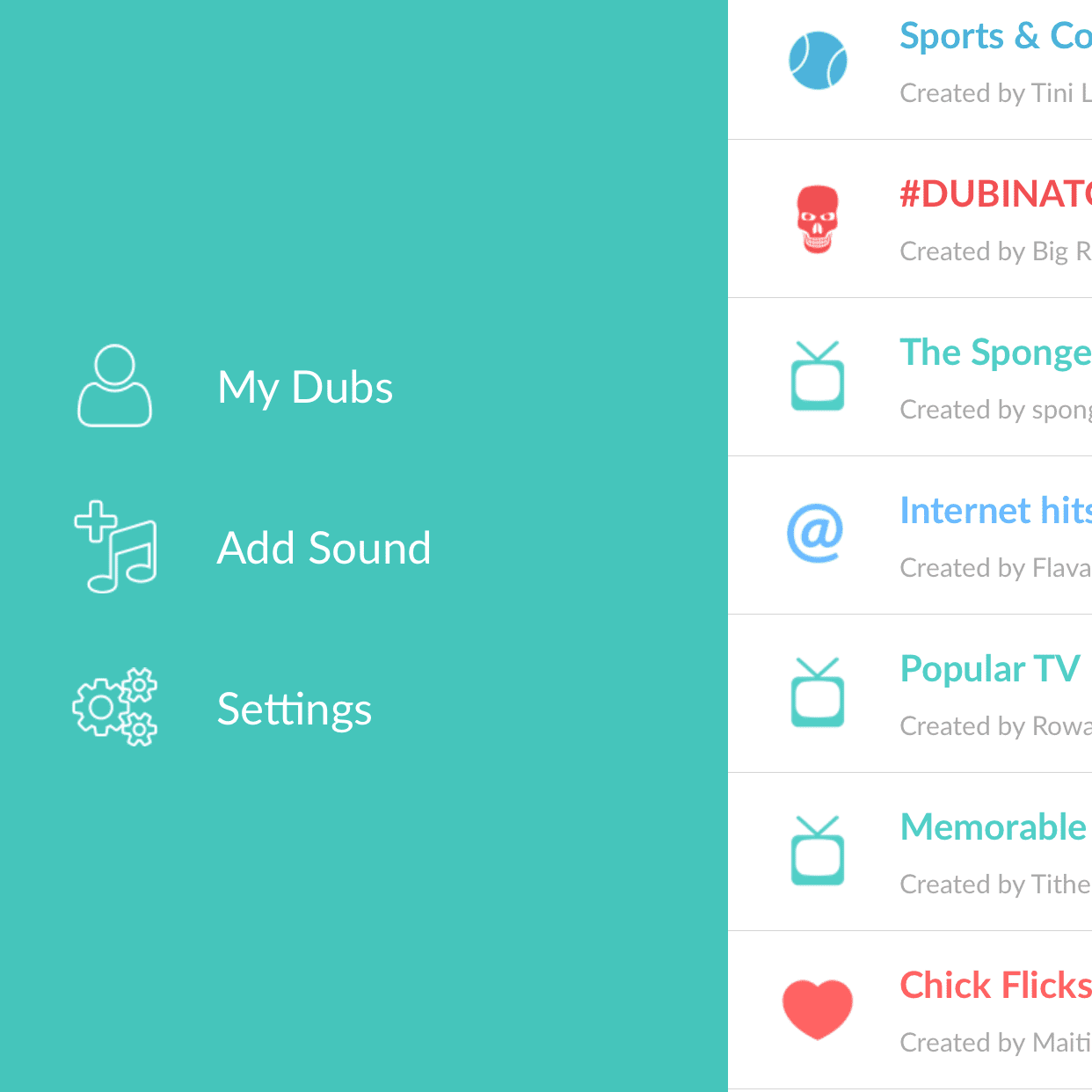 Screenshot van Dubsmash voor iOS