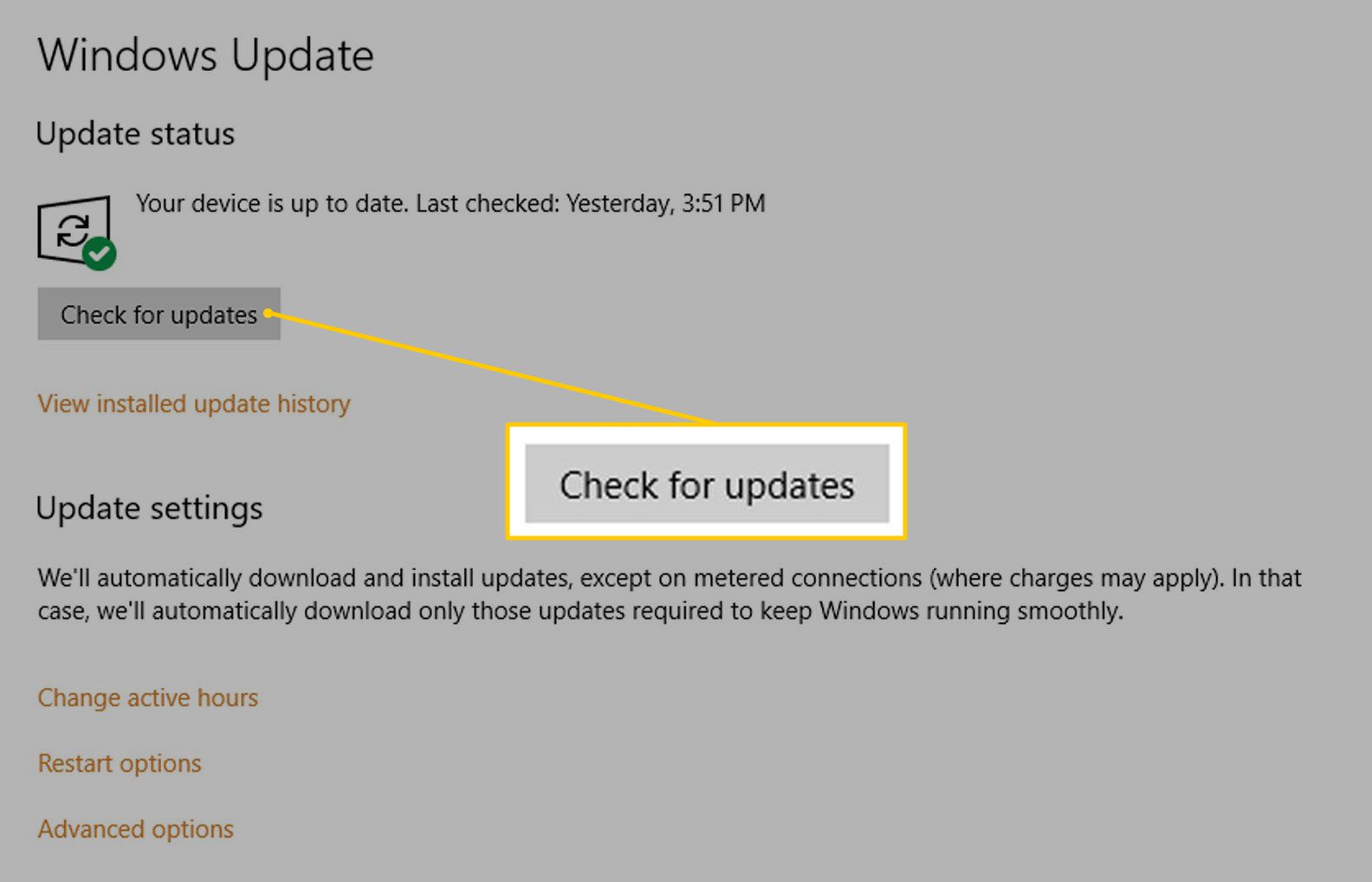 Controleren op updates in Windows Update