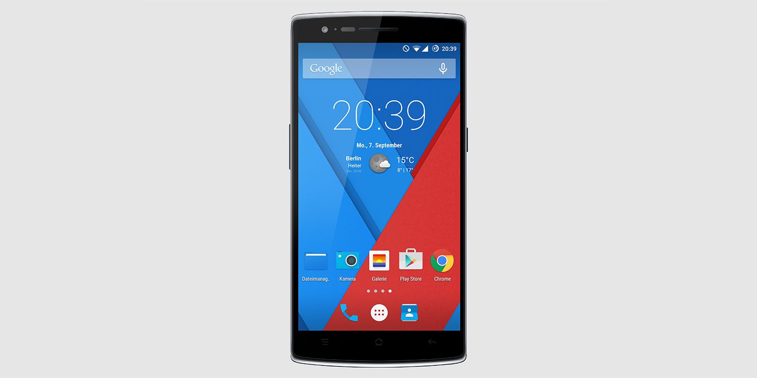 OnePlus One-startscherm voor smartphones