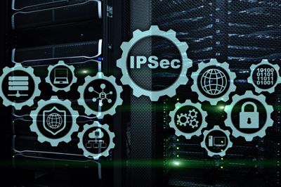 Illustratie IPSec concept afbeelding