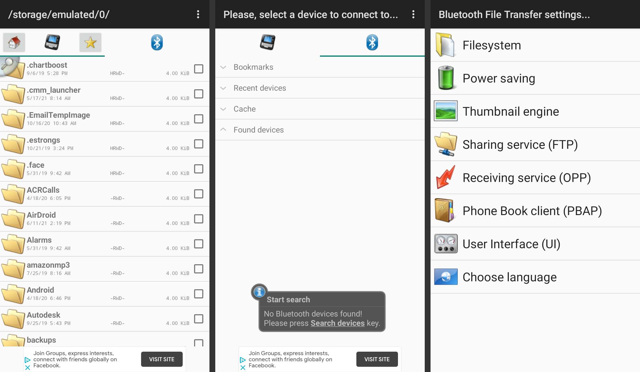 Bluetooth-app voor bestandsoverdracht voor Android