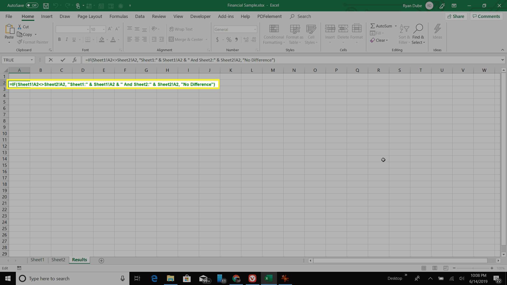 De ALS-formule invoeren in Excel