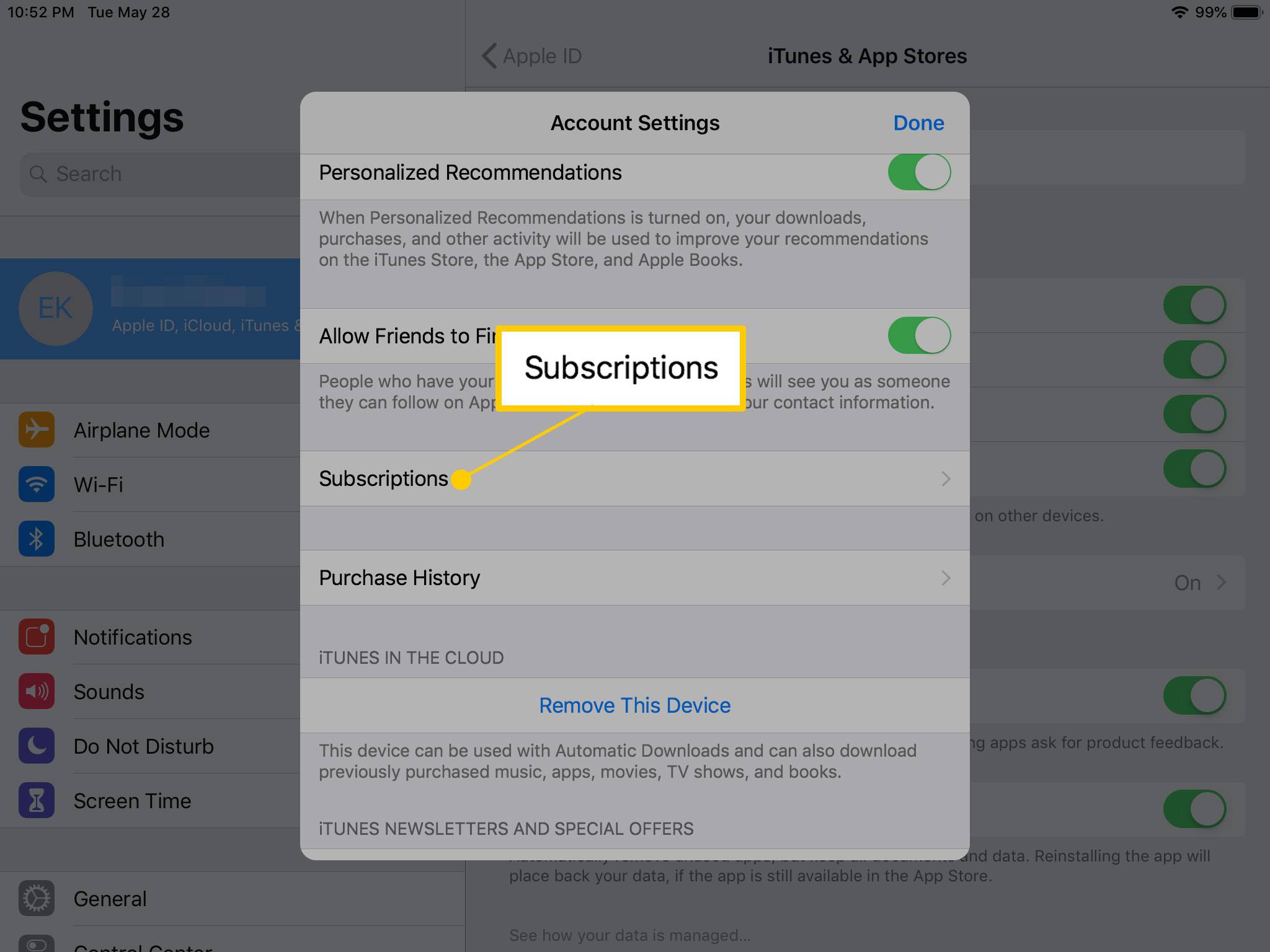 App-abonnementen op iPad opzeggen