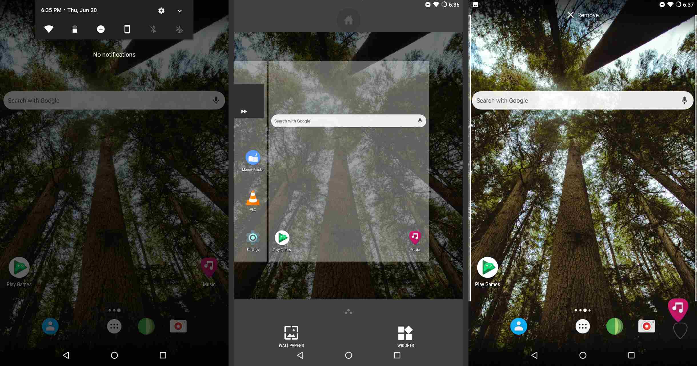 Android-meldingenlade, widgets en zoeken