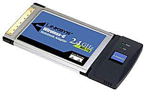 Linksys WPC54G notebook-pc-kaartadapter