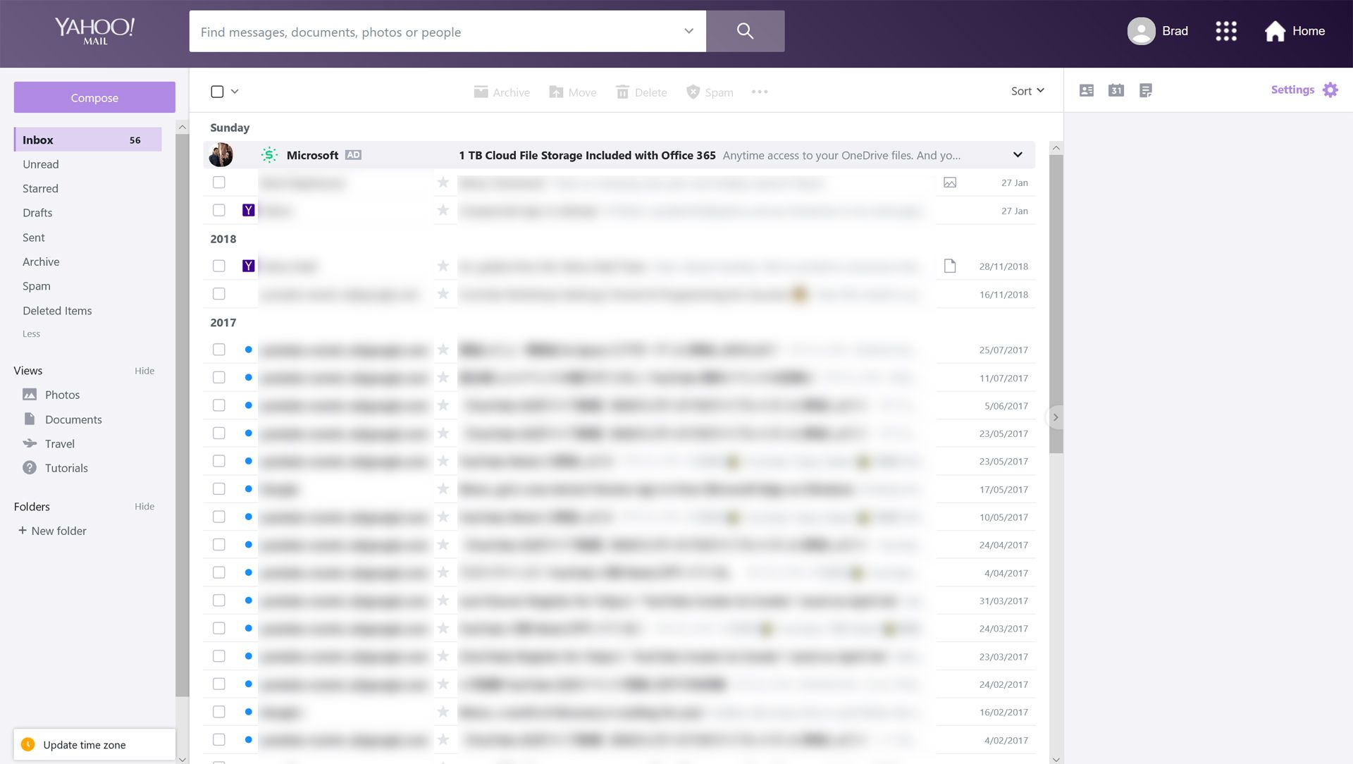 Een foto toevoegen aan een e-mail in Yahoo Mail.