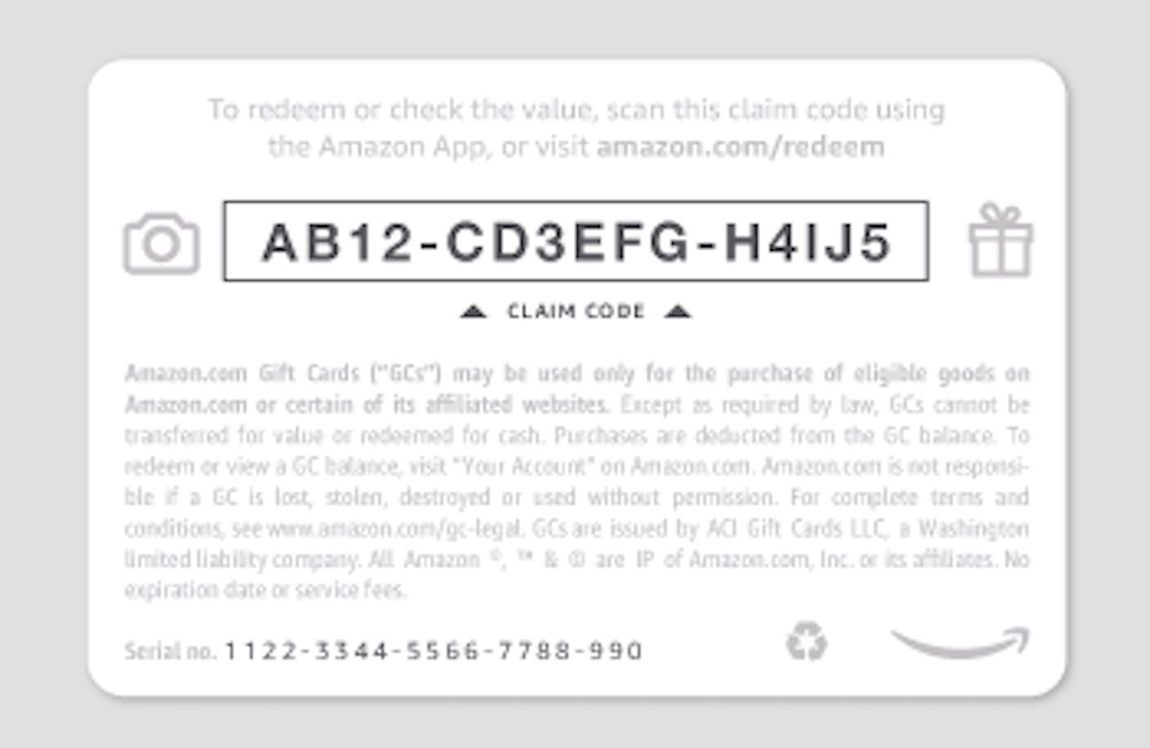 Amazon-cadeaubon claimcode