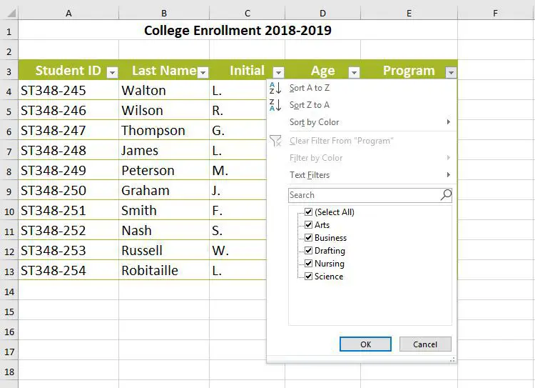 Schermafbeelding van Excel-databasehulpmiddelen